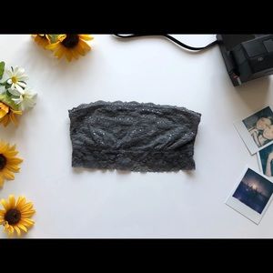 Grey Sparkly Bandeau